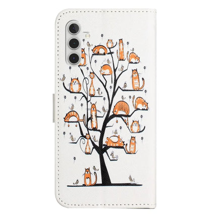 For Samsung Galaxy A56 5G Case Pattern Print PU Leather Wallet Phone Cover Cross Texture