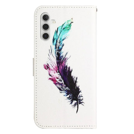 For Samsung Galaxy A56 5G Case Pattern Print PU Leather Wallet Phone Cover Cross Texture