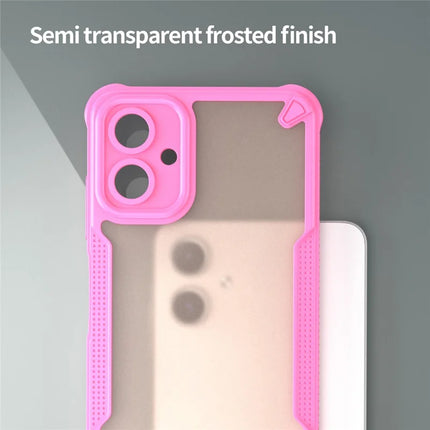 Armor Series For Samsung Galaxy A06 Case PC+TPU Semi-Transparent Frosted Finish Protective Phone Cover