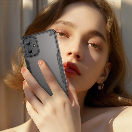 Armor Series For Samsung Galaxy A06 Case PC+TPU Semi-Transparent Frosted Finish Protective Phone Cover
