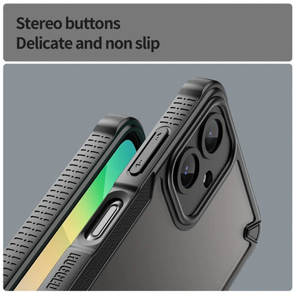 Armor Series For Samsung Galaxy A06 Case PC+TPU Semi-Transparent Frosted Finish Protective Phone Cover