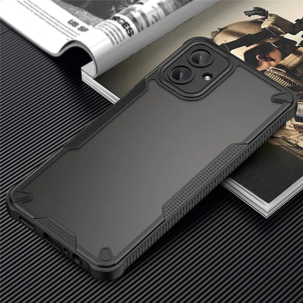 Armor Series For Samsung Galaxy A06 Case PC+TPU Semi-Transparent Frosted Finish Protective Phone Cover