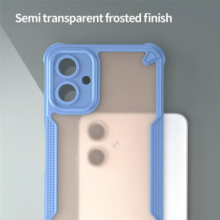 Armor Series For Samsung Galaxy A06 Case PC+TPU Semi-Transparent Frosted Finish Protective Phone Cover