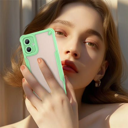 Armor Series For Samsung Galaxy A06 Case PC+TPU Semi-Transparent Frosted Finish Protective Phone Cover