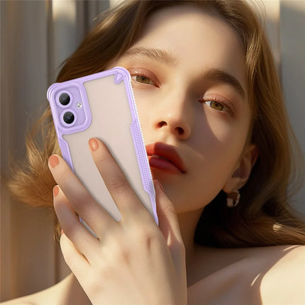 Armor Series For Samsung Galaxy A06 Case PC+TPU Semi-Transparent Frosted Finish Protective Phone Cover