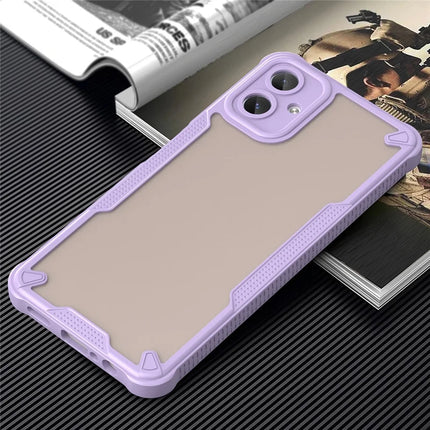 Armor Series For Samsung Galaxy A06 Case PC+TPU Semi-Transparent Frosted Finish Protective Phone Cover