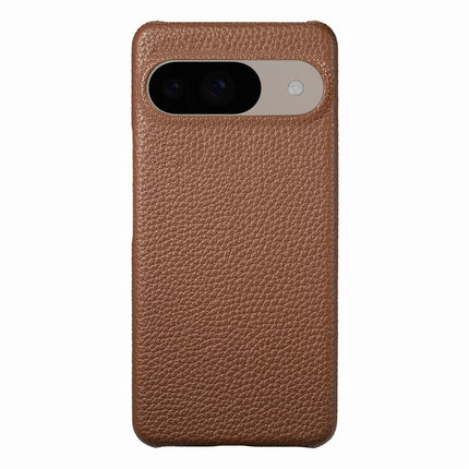 For Google Pixel 9 Pro  /  Pixel 9 Back Case Litchi Texture PU Leather PC Hard Cover