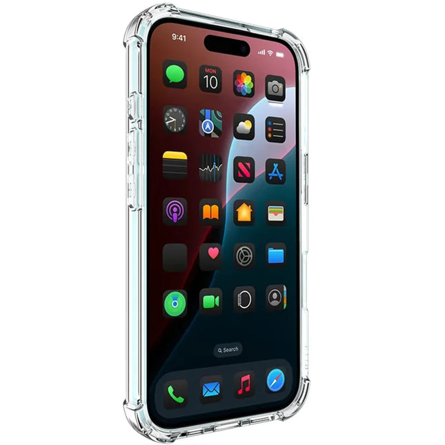 IMAK For iPhone 16 Clear Case Compatible with MagSafe Shockproof PC+TPU Phone Cover