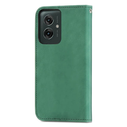 For Motorola Moto G55 5G Case Skin Touch Feeling Card Slot Leather Phone Cover Stand Magnetic Absorption