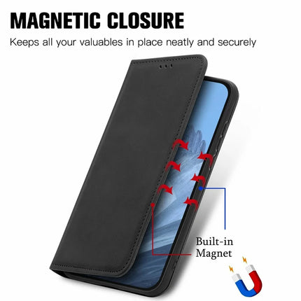 For Motorola Moto G55 5G Case Skin Touch Feeling Card Slot Leather Phone Cover Stand Magnetic Absorption