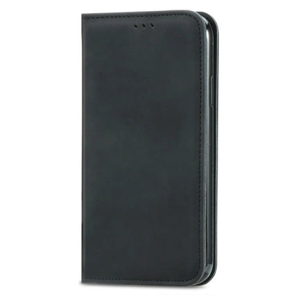 For Motorola Moto G55 5G Case Skin Touch Feeling Card Slot Leather Phone Cover Stand Magnetic Absorption