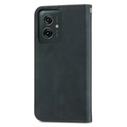 For Motorola Moto G55 5G Case Skin Touch Feeling Card Slot Leather Phone Cover Stand Magnetic Absorption