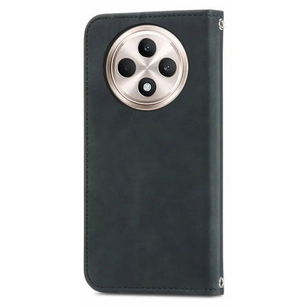 For Oppo F27 5G Case Skin Touch Feeling Card Slot Leather Phone Cover Stand Magnetic Absorption