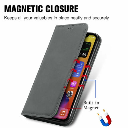 For Oppo F27 5G Case Skin Touch Feeling Card Slot Leather Phone Cover Stand Magnetic Absorption