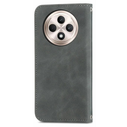 For Oppo F27 5G Case Skin Touch Feeling Card Slot Leather Phone Cover Stand Magnetic Absorption