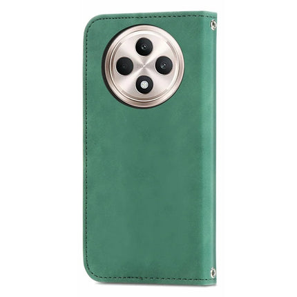 For Oppo F27 5G Case Skin Touch Feeling Card Slot Leather Phone Cover Stand Magnetic Absorption
