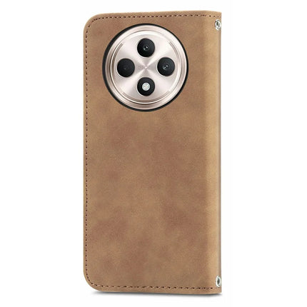 For Oppo F27 5G Case Skin Touch Feeling Card Slot Leather Phone Cover Stand Magnetic Absorption