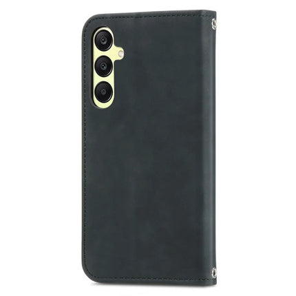 For Samsung Galaxy A25 5G (Global) (161.0 x 76.5 x 8.3mm) Case Skin Touch Feeling Card Slot Leather Phone Cover Stand Magnetic Absorption
