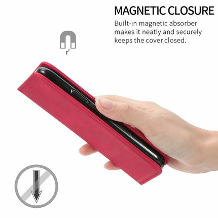 For Samsung Galaxy A25 5G (Global) (161.0 x 76.5 x 8.3mm) Case Skin Touch Feeling Card Slot Leather Phone Cover Stand Magnetic Absorption