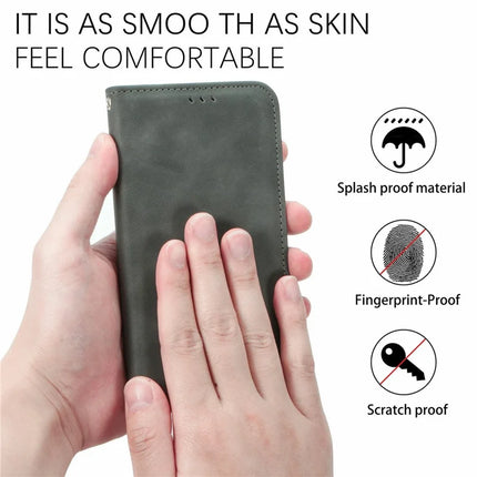 For Samsung Galaxy A25 5G (Global) (161.0 x 76.5 x 8.3mm) Case Skin Touch Feeling Card Slot Leather Phone Cover Stand Magnetic Absorption