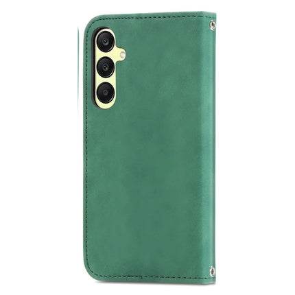 For Samsung Galaxy A25 5G (Global) (161.0 x 76.5 x 8.3mm) Case Skin Touch Feeling Card Slot Leather Phone Cover Stand Magnetic Absorption