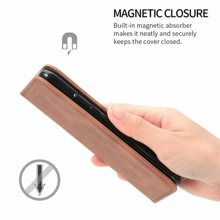 For Samsung Galaxy A25 5G (Global) (161.0 x 76.5 x 8.3mm) Case Skin Touch Feeling Card Slot Leather Phone Cover Stand Magnetic Absorption