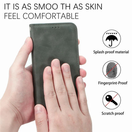 For Motorola Edge 50 Neo 5G / Moto S50 5G / Thinkphone 25 5G Case Skin Touch Feeling Card Slot Leather Phone Cover Stand Magnetic Absorption