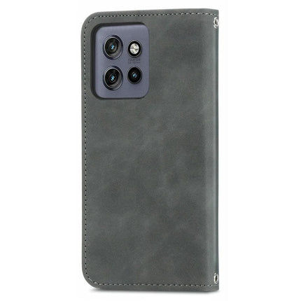 For Motorola Edge 50 Neo 5G / Moto S50 5G / Thinkphone 25 5G Case Skin Touch Feeling Card Slot Leather Phone Cover Stand Magnetic Absorption