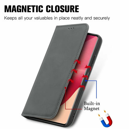 For Motorola Moto G35 5G Case Skin Touch Feeling Card Slot Leather Phone Cover Stand Magnetic Absorption