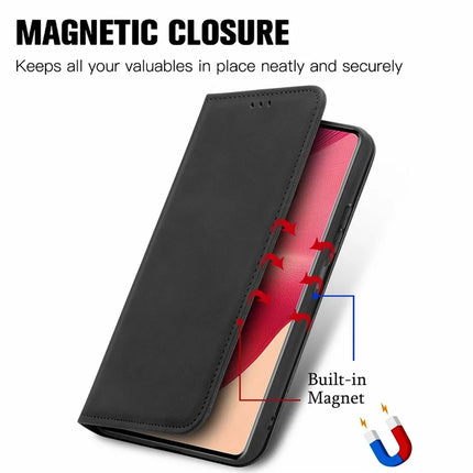For Motorola Moto G35 5G Case Skin Touch Feeling Card Slot Leather Phone Cover Stand Magnetic Absorption