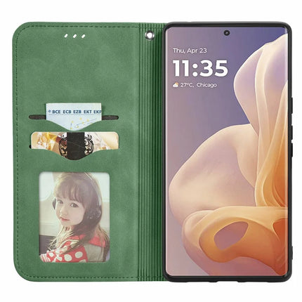 For Motorola Moto G45 5G Case Skin Touch Feeling Card Slot Leather Phone Cover Stand Magnetic Absorption