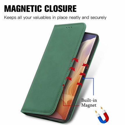 For Motorola Moto G45 5G Case Skin Touch Feeling Card Slot Leather Phone Cover Stand Magnetic Absorption