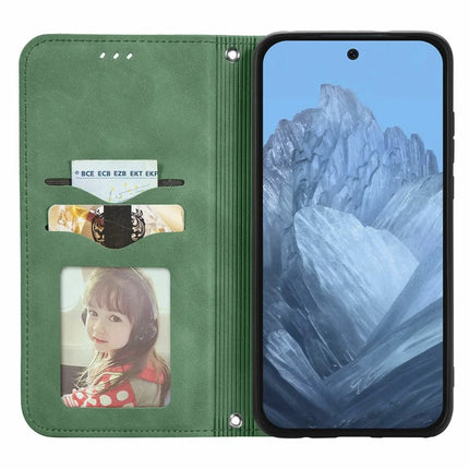 For Google Pixel 9 Pro XL Case Skin Touch Feeling Card Slot Leather Phone Cover Stand Magnetic Absorption