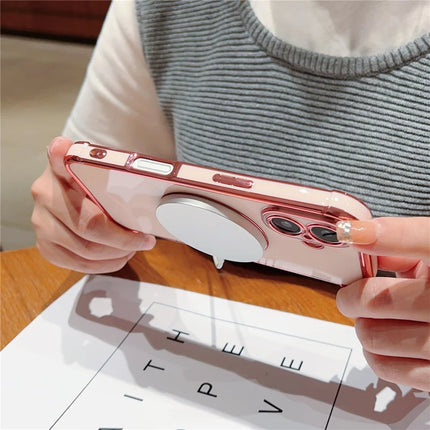 For iPhone 16 Plus Case Compatible with MagSafe Electroplating TPU Phone Cover
