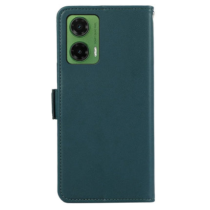 ABEEL For Motorola Moto G35 5G Case Leather Phone Cover with RFID Blocking Wallet