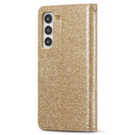 For Samsung Galaxy S23 Glitter Leather Case with Diamond Love Heart Wallet Stand Flip Cover
