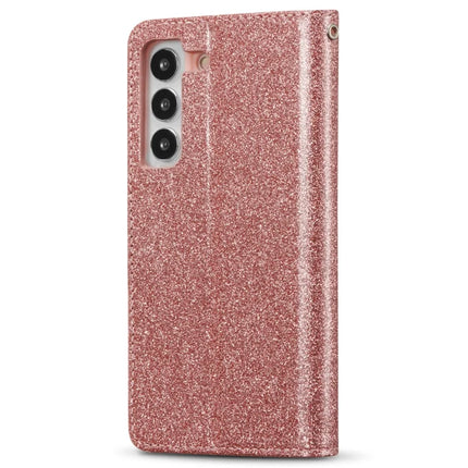 For Samsung Galaxy S23 Glitter Leather Case with Diamond Love Heart Wallet Stand Flip Cover