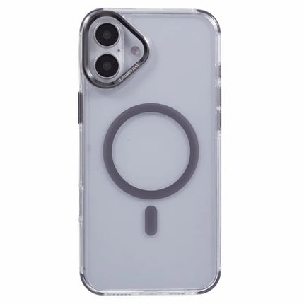 For iPhone 16 Plus Clear Case Compatible with MagSafe Four Corners Anti-Drop PC+TPU Phone Cover