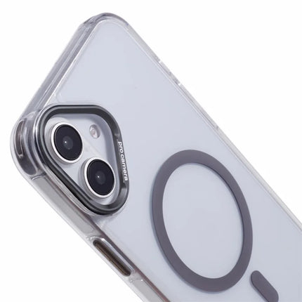 For iPhone 16 Plus Clear Case Compatible with MagSafe Four Corners Anti-Drop PC+TPU Phone Cover
