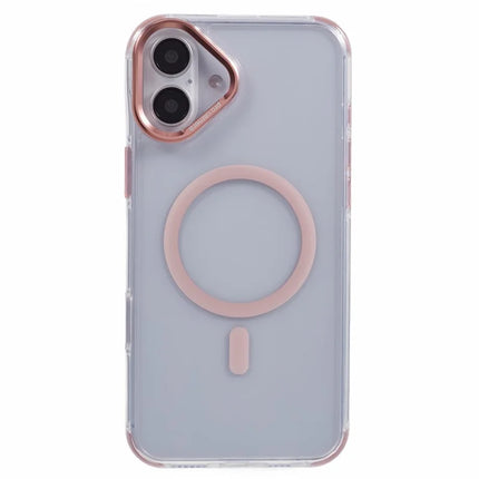 For iPhone 16 Plus Clear Case Compatible with MagSafe Four Corners Anti-Drop PC+TPU Phone Cover