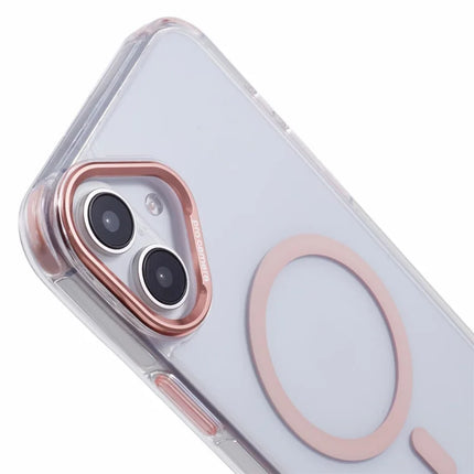 For iPhone 16 Plus Clear Case Compatible with MagSafe Four Corners Anti-Drop PC+TPU Phone Cover