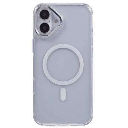 For iPhone 16 Plus Clear Case Compatible with MagSafe Four Corners Anti-Drop PC+TPU Phone Cover