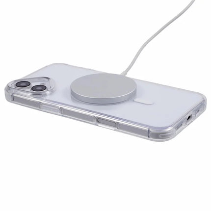For iPhone 16 Plus Clear Case Compatible with MagSafe Four Corners Anti-Drop PC+TPU Phone Cover