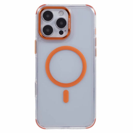For iPhone 16 Pro Max Clear Case Compatible with MagSafe Four Corners Anti-Drop PC+TPU Phone Cover