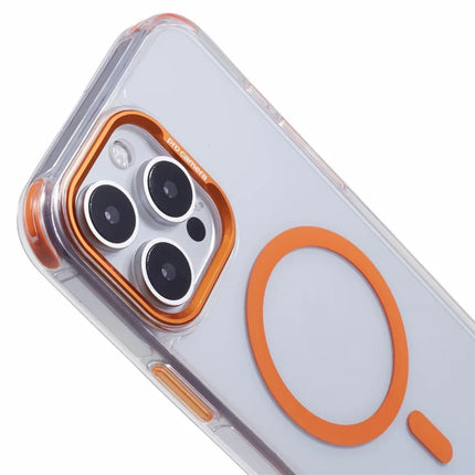 For iPhone 16 Pro Max Clear Case Compatible with MagSafe Four Corners Anti-Drop PC+TPU Phone Cover