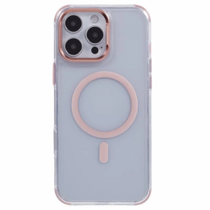 For iPhone 16 Pro Max Clear Case Compatible with MagSafe Four Corners Anti-Drop PC+TPU Phone Cover