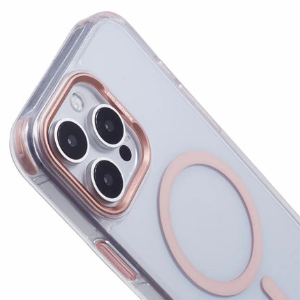 For iPhone 16 Pro Max Clear Case Compatible with MagSafe Four Corners Anti-Drop PC+TPU Phone Cover