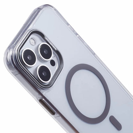 For iPhone 16 Pro Max Clear Case Compatible with MagSafe Four Corners Anti-Drop PC+TPU Phone Cover