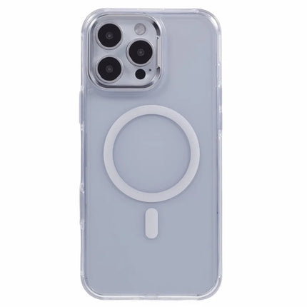 For iPhone 16 Pro Max Clear Case Compatible with MagSafe Four Corners Anti-Drop PC+TPU Phone Cover