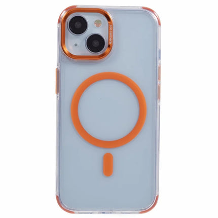 For iPhone 14 Clear Case Compatible with MagSafe Four Corners Anti-Drop PC+TPU Phone Cover